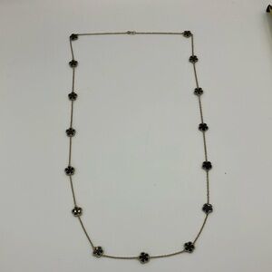 Black and Gold Minimalist Beaded Necklace